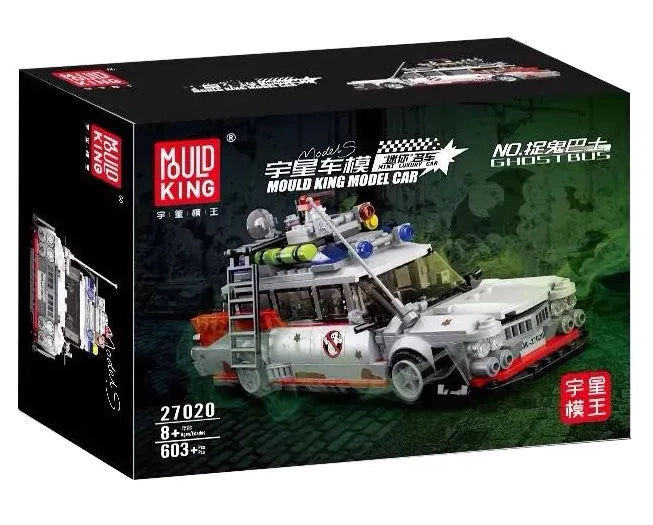 Конструктор Mould King Models 10021. Автомобиль Охотников за привидениями Cadillac ECTO-1, 603 деталей. Фото 4