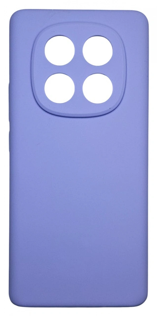 Накладка Silicone Case для Redmi Note 14 Pro Plus 5G, Лиловая. Фото 1