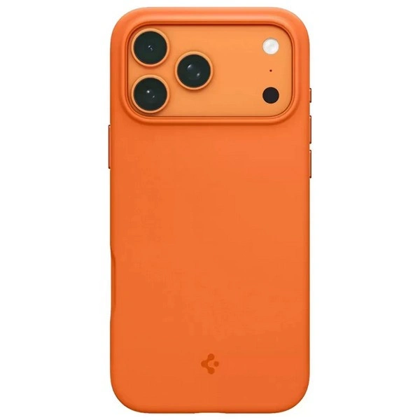 Накладка Spigen Silicone Fit MagFit для iPhone 17 Pro, Оранжевый (ACS11378). Фото 2
