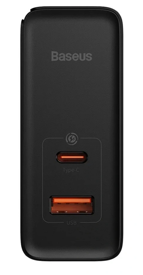Сетевое зарядное устройство Baseus GaN5 Pro Fast Charger C+U 100W, Чёрный (CCGP090201). Фото 3