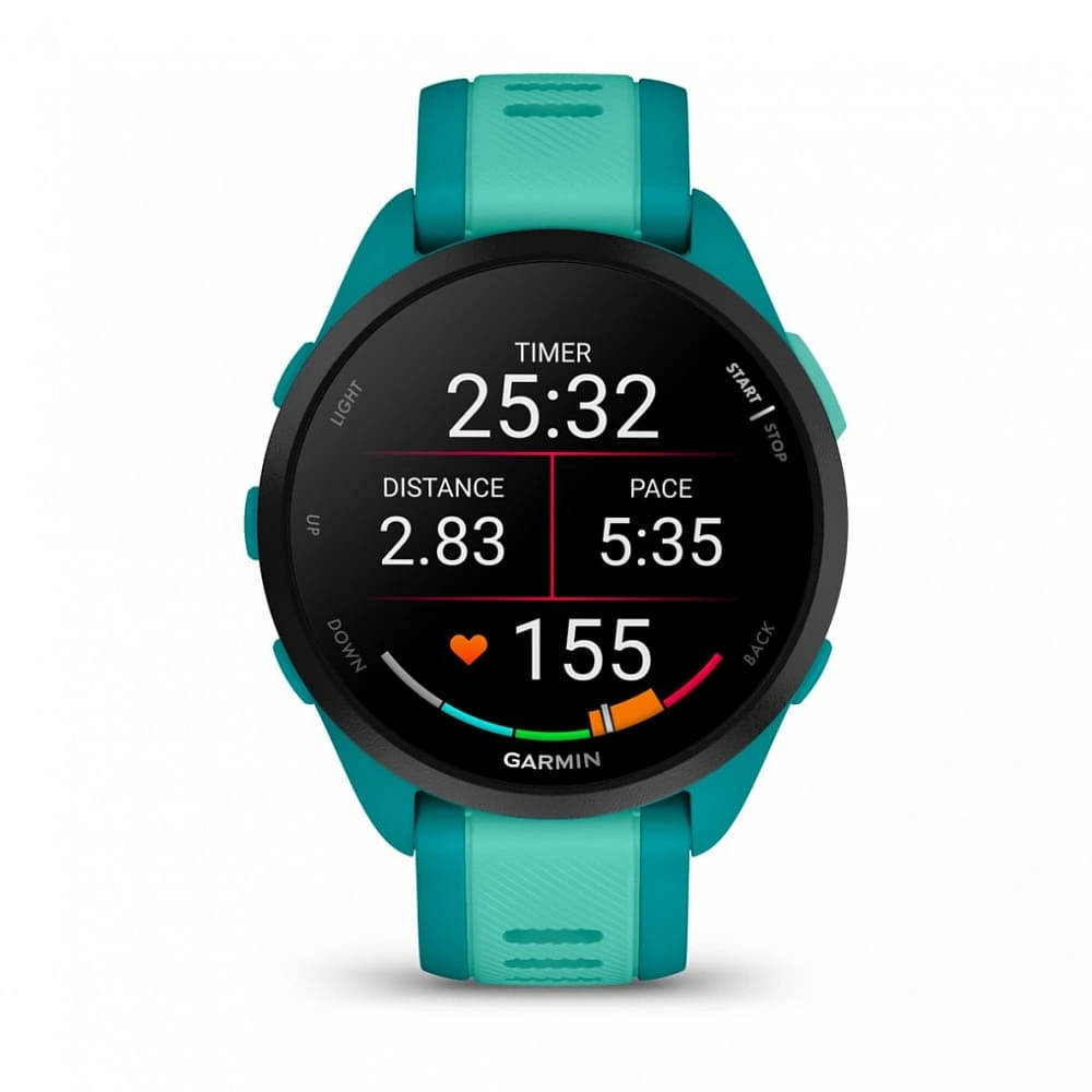 Умные часы Garmin Forerunner 165 Music Amoled, Turquoise/Aqua. Фото 2