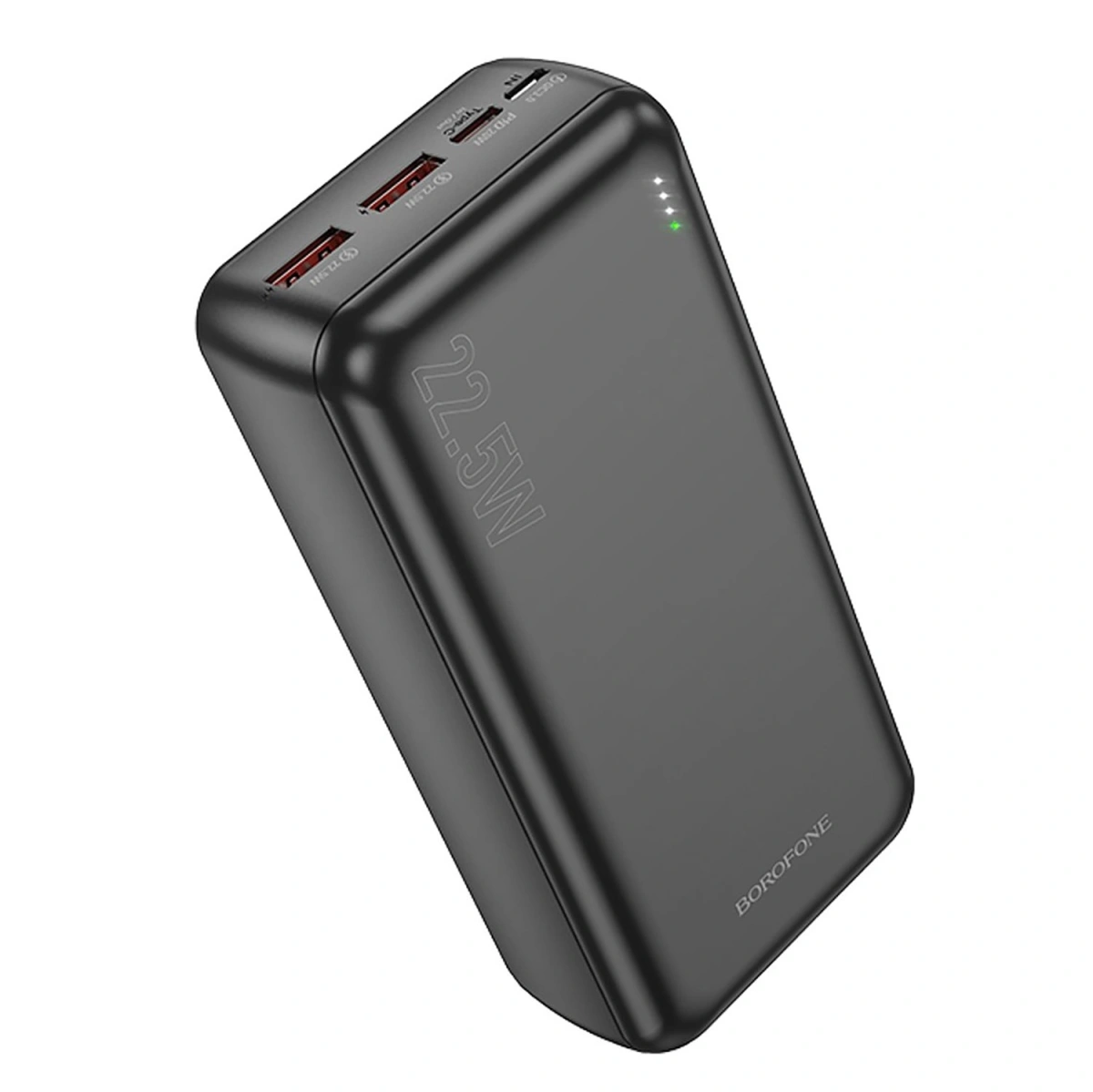 Внешний аккумулятор Borofone BJ38B 30000mAh, 22.5W+PD20W, QC3.0, 1xUSB-C, 2xUSB-A, 1хMicro-USB, Чёрный. Фото 1