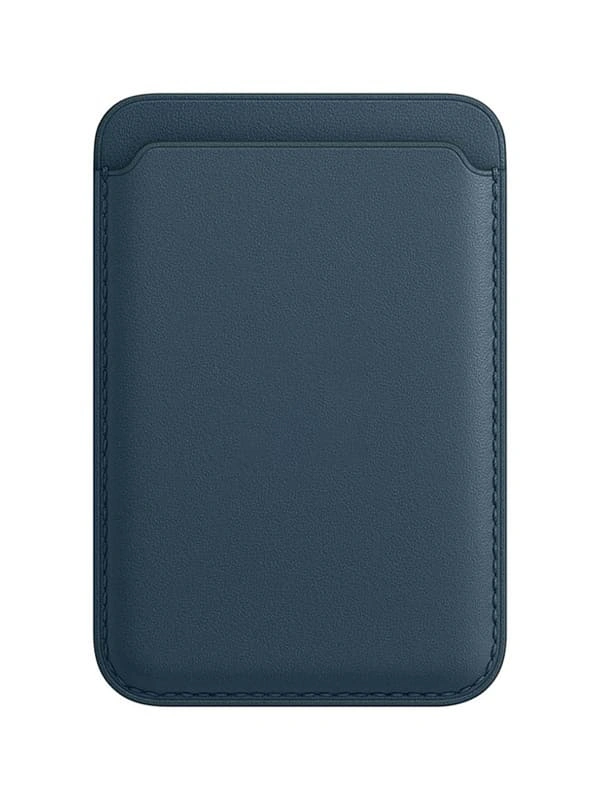 Магнитный бумажник Leather Wallet MagSafe для iPhone, Baltic Blue. Фото 1