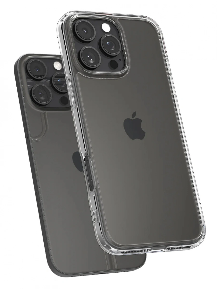 Накладка Spigen Ultra Hybrid для iPhone 16 Pro, Crystal Clear (ACS08121). Фото 6