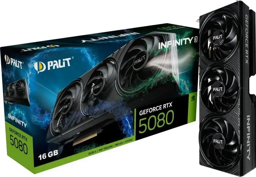Видеокарта Palit GeForce RTX 5080 Infinity 3 16Гб (NE75080019T2-GB2035S). Фото 6