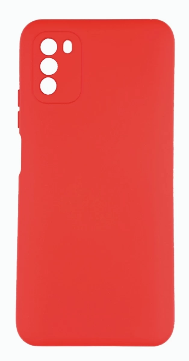 Накладка Silicone Case для XiaoMi Poco M3, Красный
