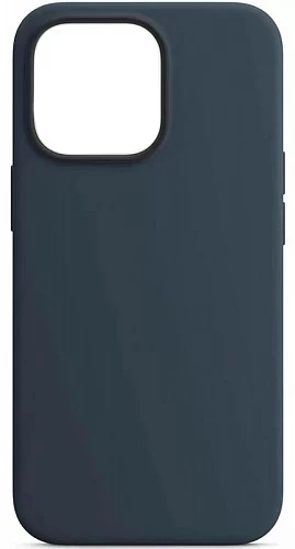 Накладка Silicone Case для iPhone 13 Pro Max, Тёмно-синяя