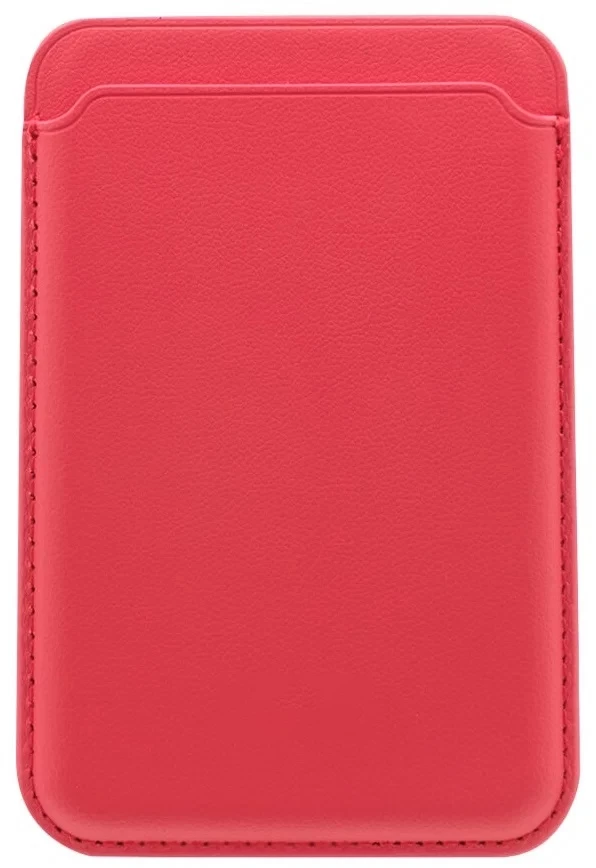 Чехол-бумажник Leather Wallet MagSafe для iPhone, Red
