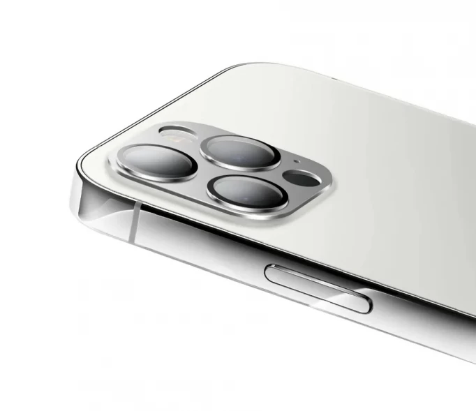 Защитное стекло Mocoll для камеры 2.5D iPhone 12 Pro Max, Серебро
