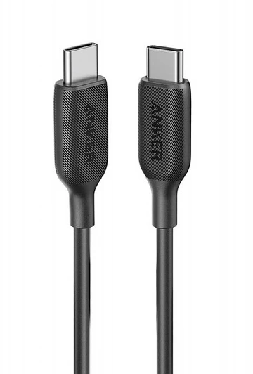 Кабель Anker PowerLine III USB C to USB C 0.9m (A8852H11), Чёрный
