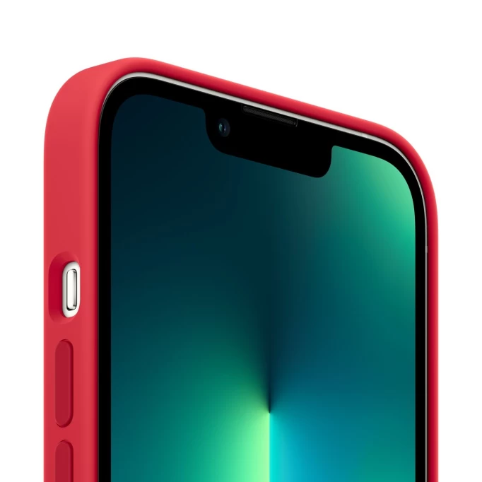 Накладка Silicone Case With MagSafe для iPhone 13 Pro Max, Red