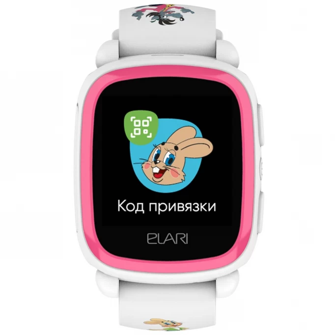 Умные часы Elari KidPhone "Ну, Погоди!" (KP-NP), Белые