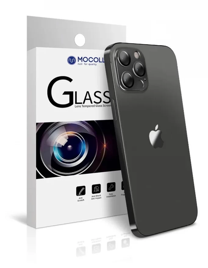 Защитное стекло для камеры Mocoll 2.5D iPhone 12 Pro/11 Pro Max, Серое