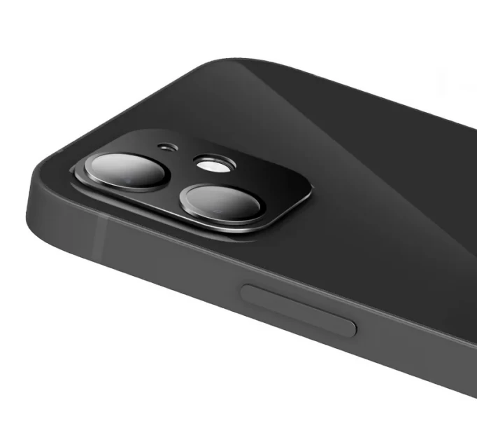 Защитное стекло для камеры Mocoll 2.5D iPhone 12 mini, Чёрное