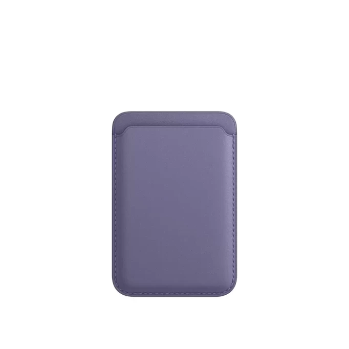 Чехол-бумажник Leather Wallet MagSafe для iPhone, Wysteria