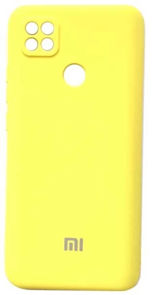 Накладка Silicone Case Logo для Redmi 10A, Redmi 9C, Жёлтая
