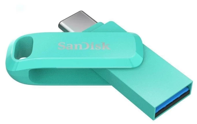 Накопитель Sandisk Drive USB Type-C 64Gb [SDDDC3-064G-G46G], Зелёный