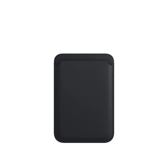 Чехол-бумажник Leather Wallet MagSafe для iPhone, Black