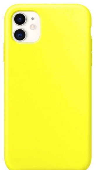 Накладка Silicone Case для iPhone 11, Жёлтая