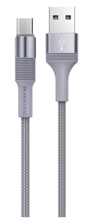 Кабель Borofone BX21 Outstanding Micro USB 1m, Серый