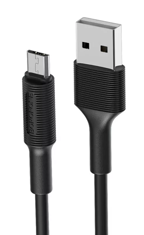 Кабель Borofone BX1 EzSync Micro USB 1m, Чёрный