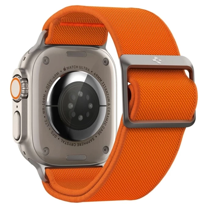 Ремешок Spigen Fit Lite Ultra для Apple Watch 42/44/45/49мм, Оранжевый (AMP05986)