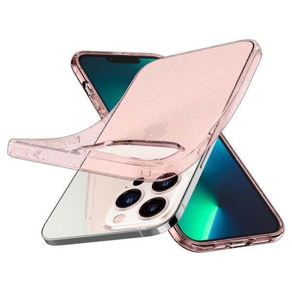 Чехол Spigen Liquid Crystal Glitter для iPhone 13 Pro, Розовый (ACS03256)