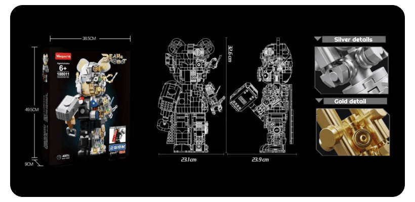 Wangao-188011-Thor-Bear-Brick-02